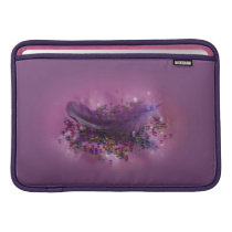 Purple Fairys Feather MacBook Sleeves