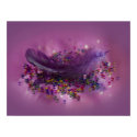 Purple Fairys Feather Print print