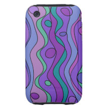 Purple Fantasy Cover Tough iPhone 3 Cases