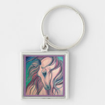 Purple Fantasy Horse Key Chain