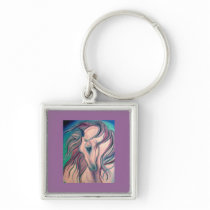 Purple Fantasy Horse Key Chain