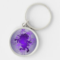 Purple Fantasy Urban Unicorn Keychain