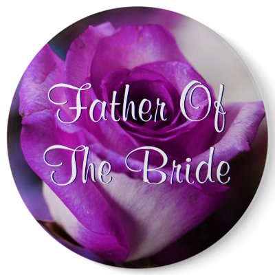 Purple Father Of The Bride Rose Pin