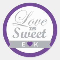 Purple Favor Stickers stickers