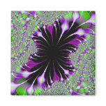 Purple Features Fractal Square Magnet magnets