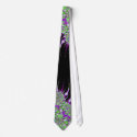Purple Features Fractal Tie