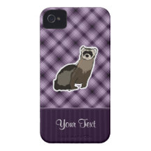 Purple Ferret iPhone 4 Case