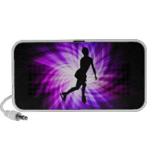 Purple Figure Skating Laptop Speaker