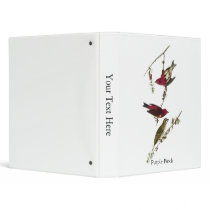 Purple Finch Vinyl Binder