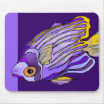 Purple Fish Mousepad