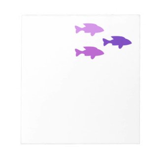 Purple fish Notepad