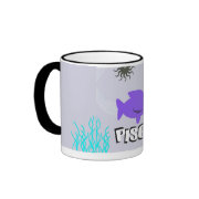 Purple Fish Pisces Mug mug