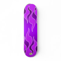 Purple Flame Board skateboards by BulldogHavenNW Purple Flame Board skateboards