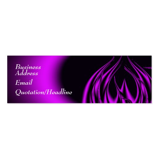Purple Flame Business Card