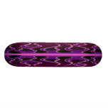 Purple Flames Skateboard