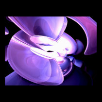 Purple Flare Abstract Poster posters