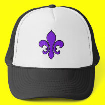 Purple Fleur de lis - Hat hats