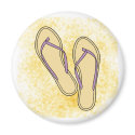 Purple flip Flops Magnet by jmagnum Purple flip Flops Magnet