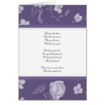 Purple Floral  Be my bridemaid card
