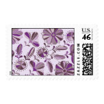 Purple Floral Burst Stamp