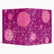 Purple Floral Burst Vinyl Binders