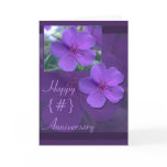 Purple Floral Elegance Anniversary