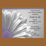 Purple Floral Highlights Bridal Shower Invitations invitations