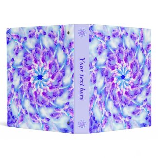 Purple Floral Mandala Vinyl Binders