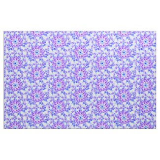 Purple Floral Mandala Fabric