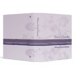 Purple Floral Memories Vinyl Binders