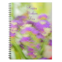 Purple floral Mothers Day Gift Notebook