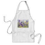 Purple Floral Painting Apron aprons