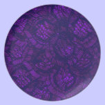 Purple Floral Patio Plate plates