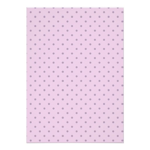 purple floral polka dot custom announcements