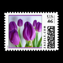 Purple Floral postage