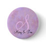 Purple Floral Splendor- Monogram: Buttons
