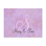 Purple Floral Splendor- Monogram: Postcards