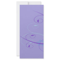 personalize, dooni designs, customize, promotional, swirl, abstract, purple, nature, flower, floral, Rack Card with custom graphic design