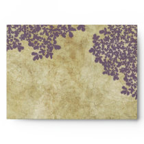Purple Floral Vintage Envelopes
