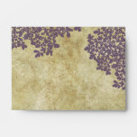 Purple Floral Vintage Envelope
