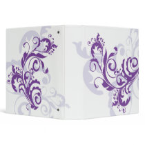 Purple Flourish 1.5" Binder