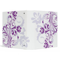 Purple Flourish 1.5" Binder