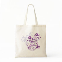 Purple Flourish Bag by myhmdesigns Purple Flourish Bag