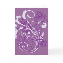 Purple Flourish Card