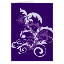 Purple Flourish Card