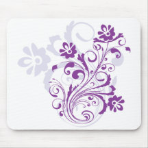 Purple Flourish Mousepad