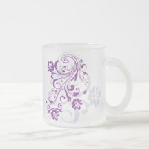 Purple  Flourish Mug