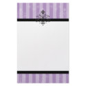 Purple Flourish stationery by trennea Purple Flourish stationery