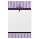 Purple Flourish stationery by trennea Purple Flourish stationery
