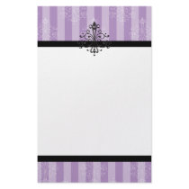 Purple Flourish stationery by trennea Purple Flourish stationery